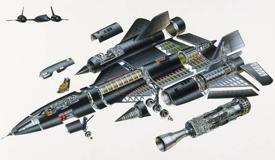 Lockheed SR-71 "Blackbird" Cutaway