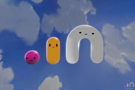 Looking for something to sculpt? Join us by sculpting a scene with the cute Medium logo guys! 3D print to be won!