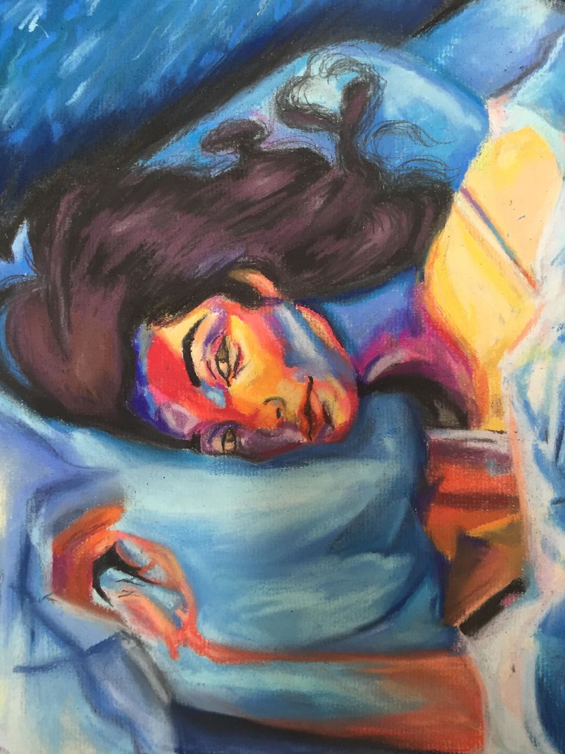 Lorde’s Melodrama, a drawing i made with pastel colors and thought I could post it here :)