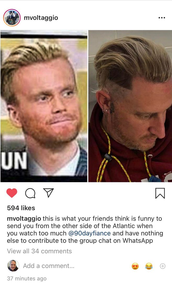 Loving this Insta from Michael Voltaggio! Although I think he’s much better looking....