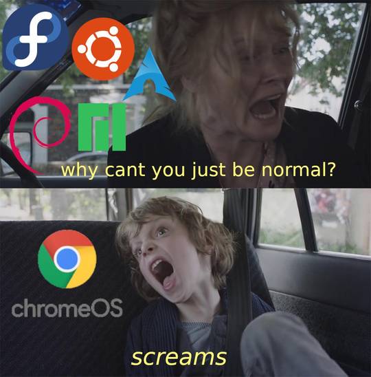 low effort chromeos meme
