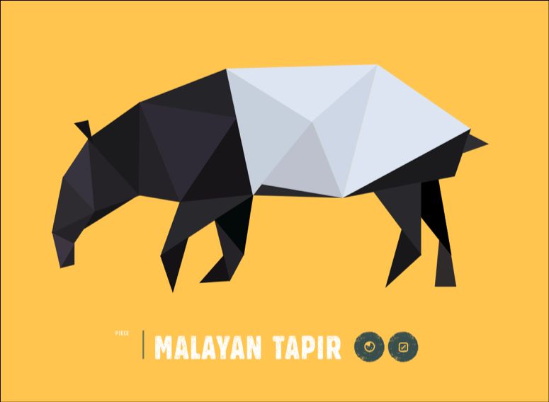 Low-Poly Malayan Tapir