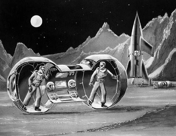 Lunar Explorers May Ride in Squirrel Cage, August 1960 [600 x 466 ...