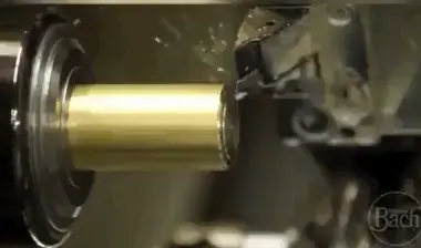 Machining a brass mouthpiece