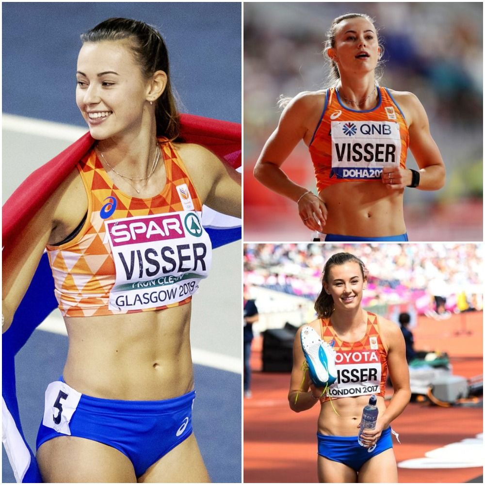 Made a little collage of Dutch hurdler Nadine Visser!