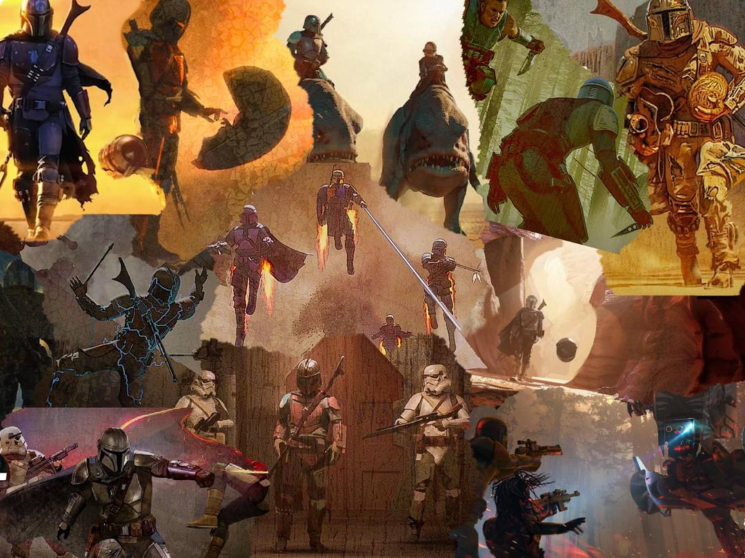 Made a Mandalorian collage of some of the art because it’s just so awesome