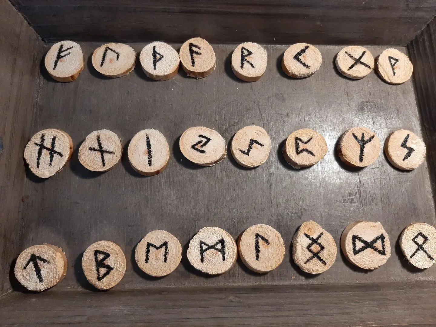 Cut Back Runes Made my first rune set! (With a little help from my dad who cut the ...