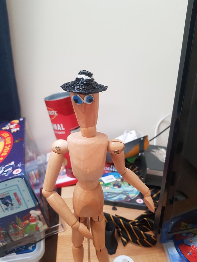 Made this derpy stickman some eyes and a hat (I'm new to this)