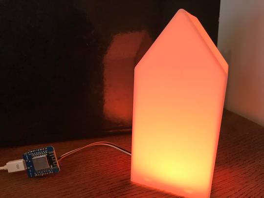 My ESP8266 trash indicator