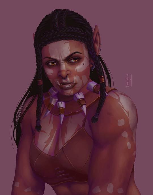 Mag'har Orc (Bleeding Hollow) by Ruthie Hammerschlag