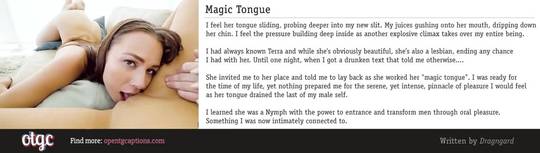 Magic Tongue (TG caption by Dragngard)