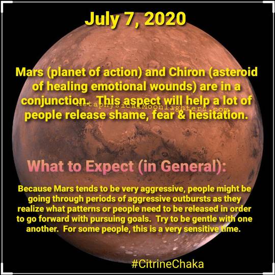 Mars conjunct Chiron