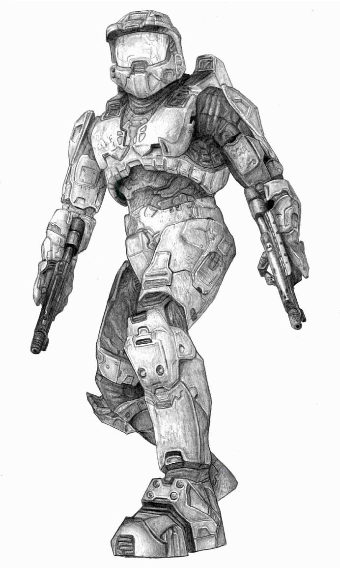 Master Chief by sdbillustrations