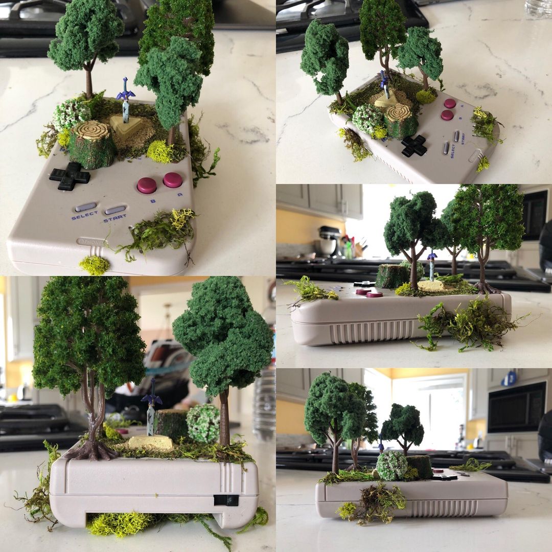 Master Sword Game Boy piece I made (NO REAL GAME BOYS WERE HARMED)