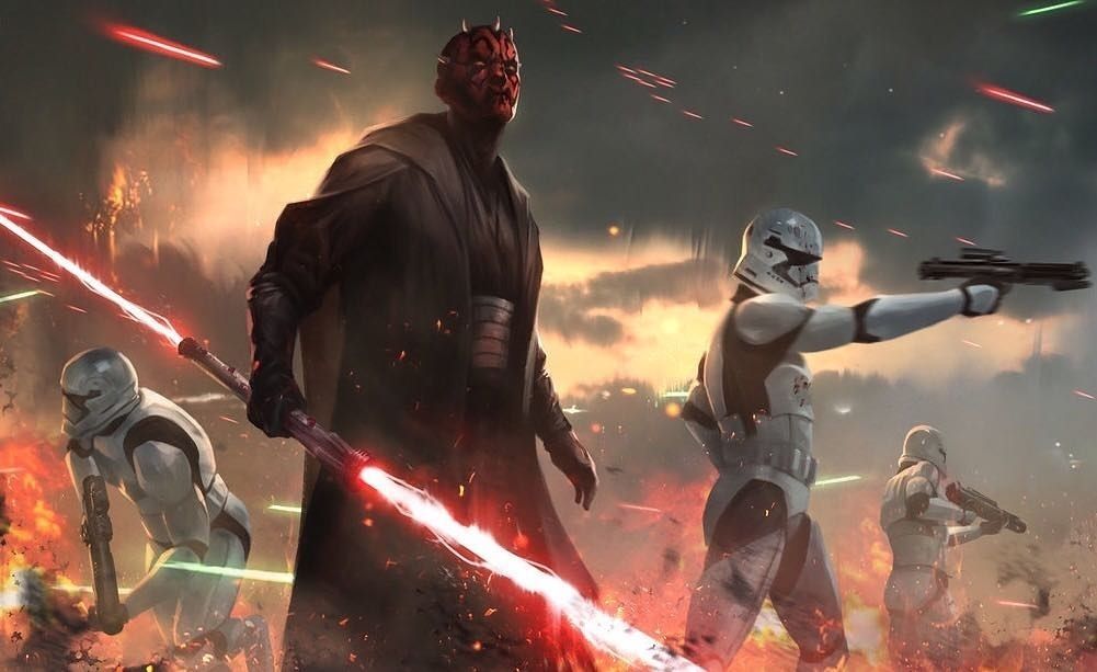 Maul and first order troops. 😨 Who else would be scared shitless if they saw this?