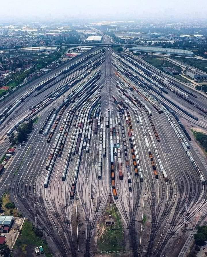 Mexico City freight rail yard