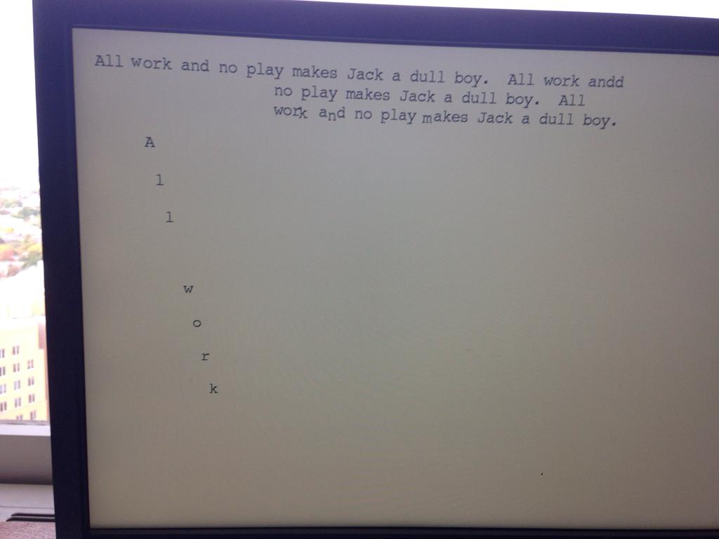 Mildly creepy auto screensaver on work computer