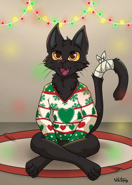 Milo's Christmas (Art by me @ZackWhitefang)