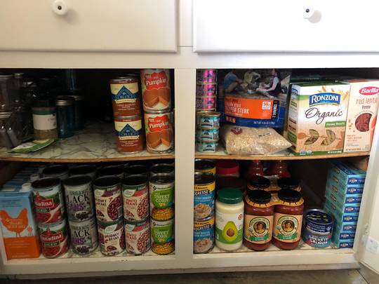 Mini prepper pantry!
