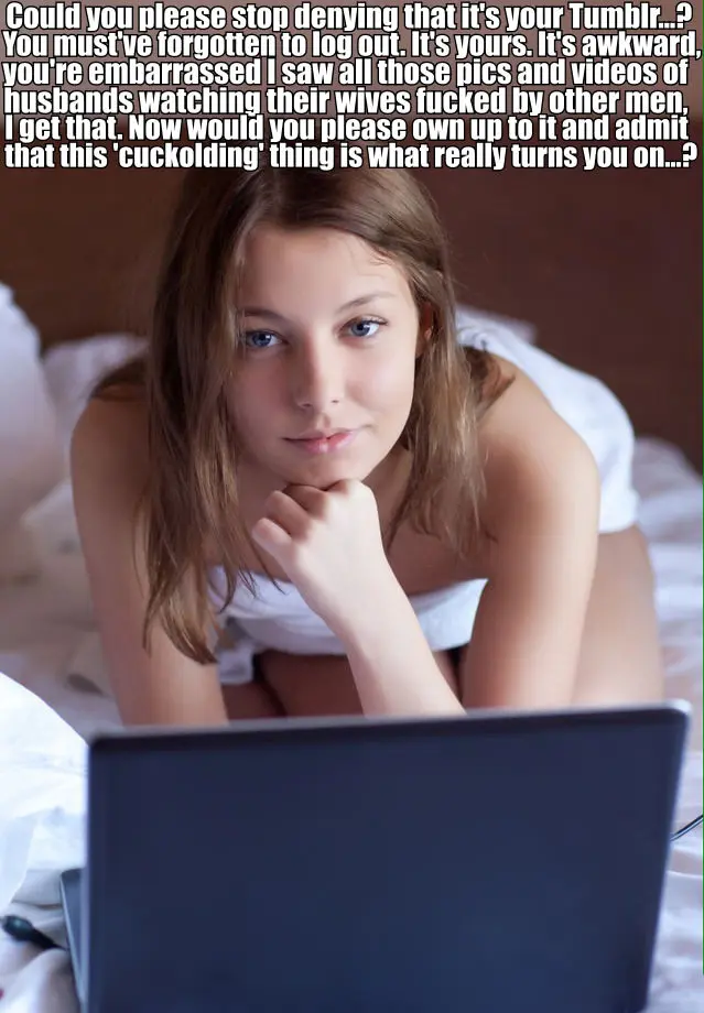 Cuckold captions featuring white and asian women in lingerie and bikinis with men