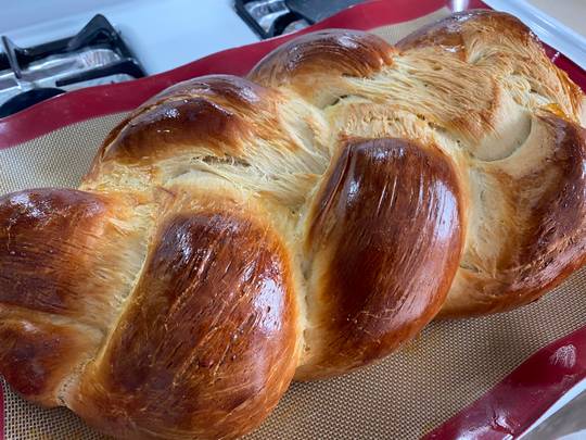 Mom doesn’t reddit, wanted to share her Easter Sunday Challah