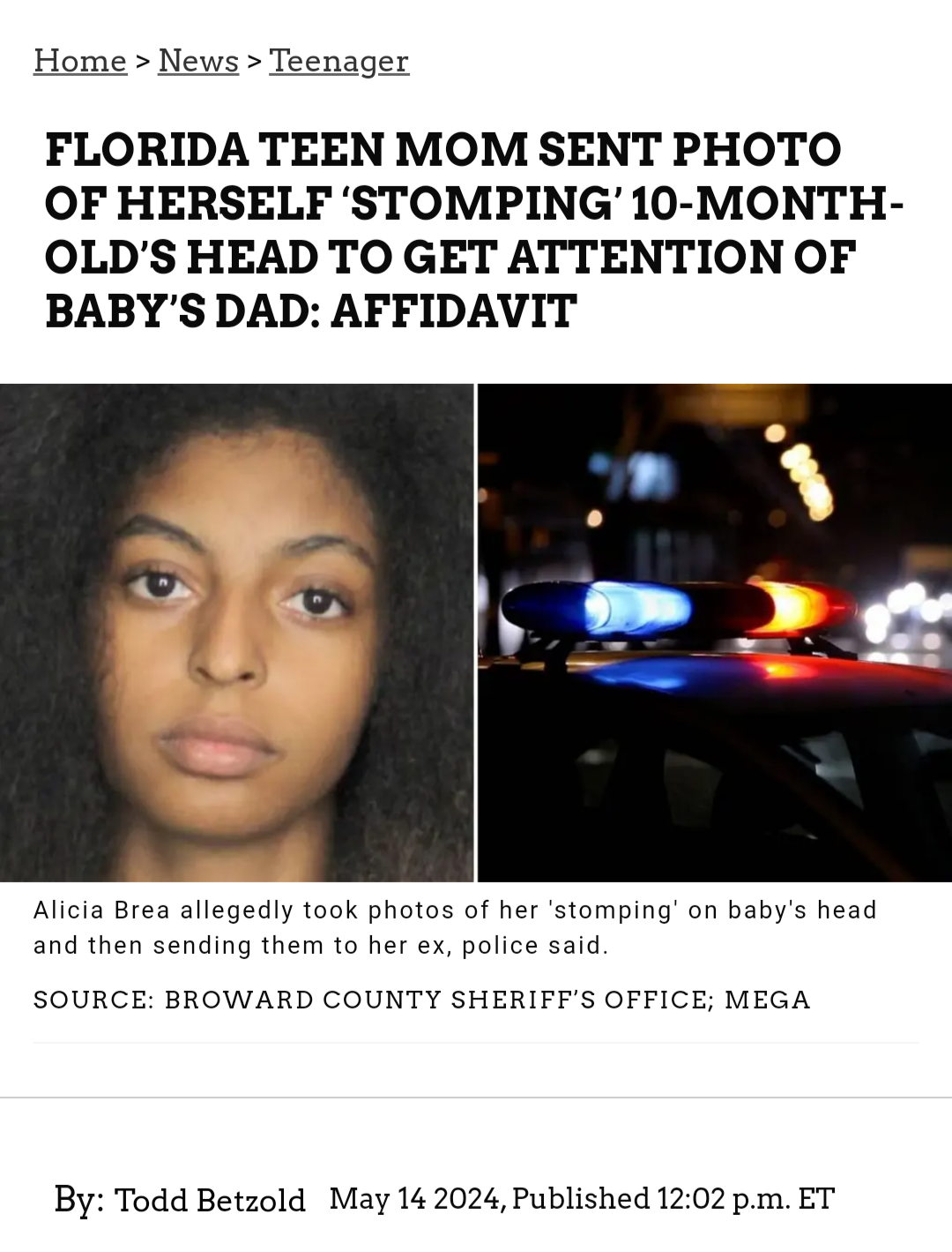 Mom Sent Photo Of Herself 'Stomping' 10-month- Old's Head To Get Attention Of Baby's Dad