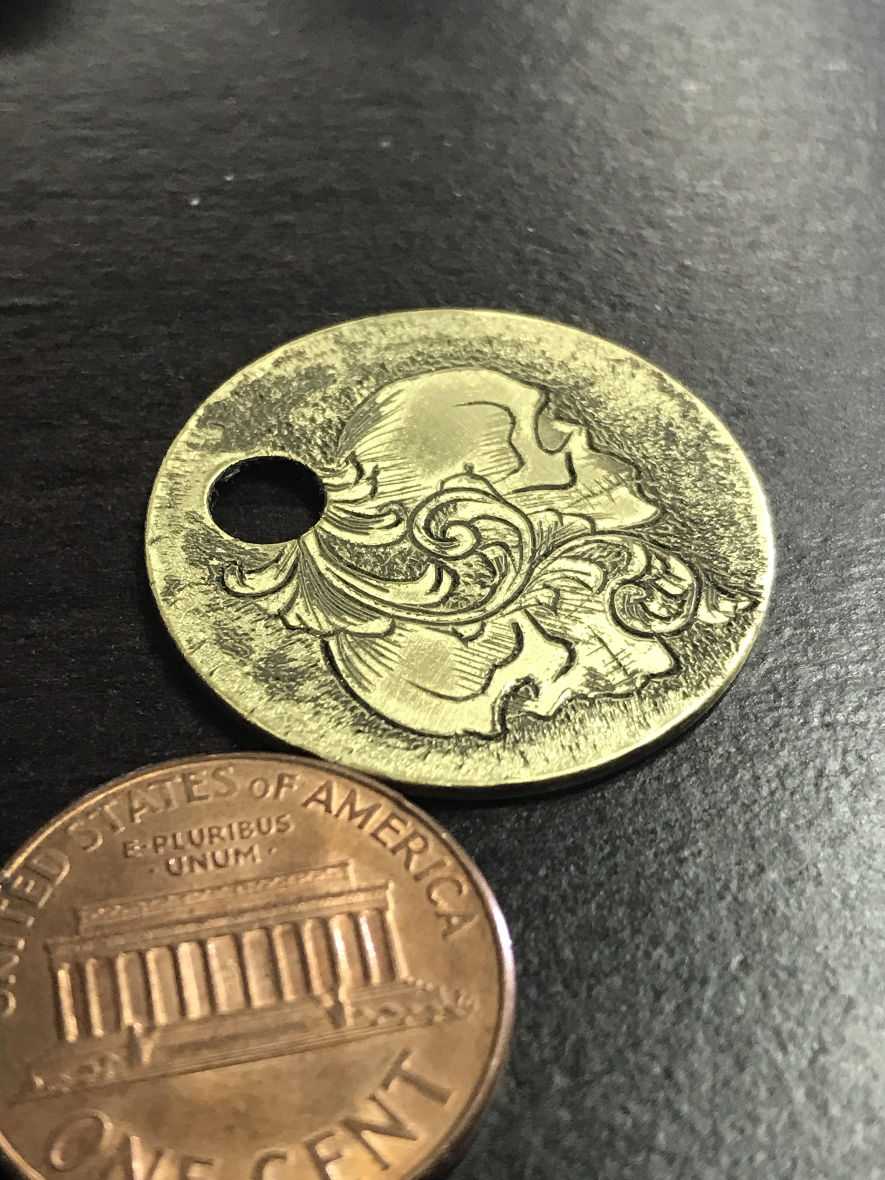 More skull and scroll practice. Hand engraving | Scrolller