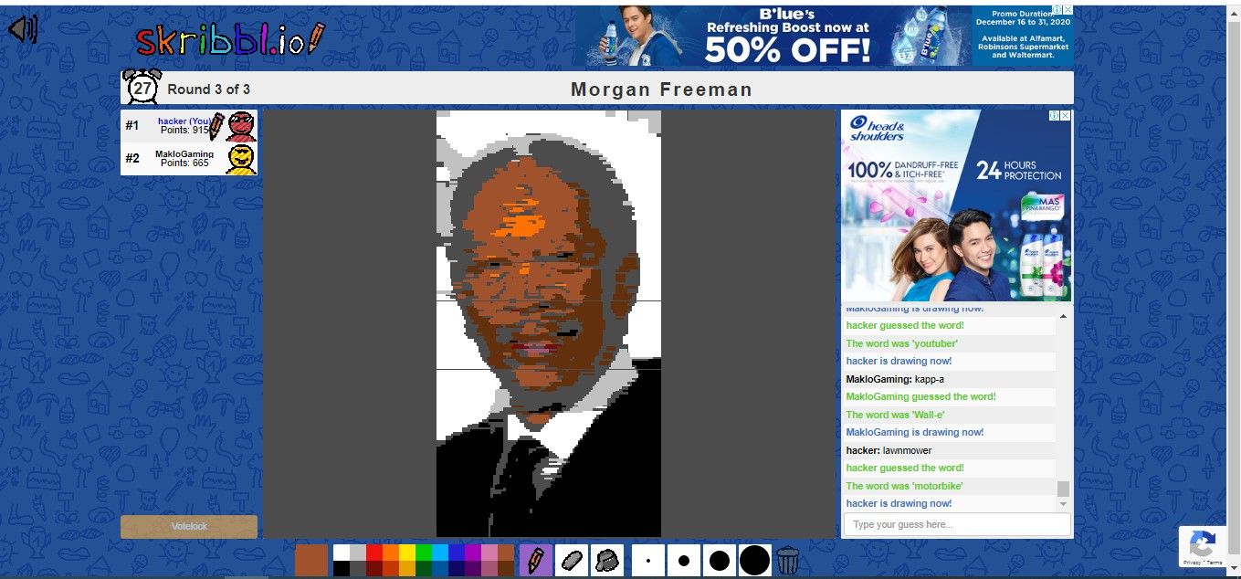 morgan freeman pixelated version.. no offence