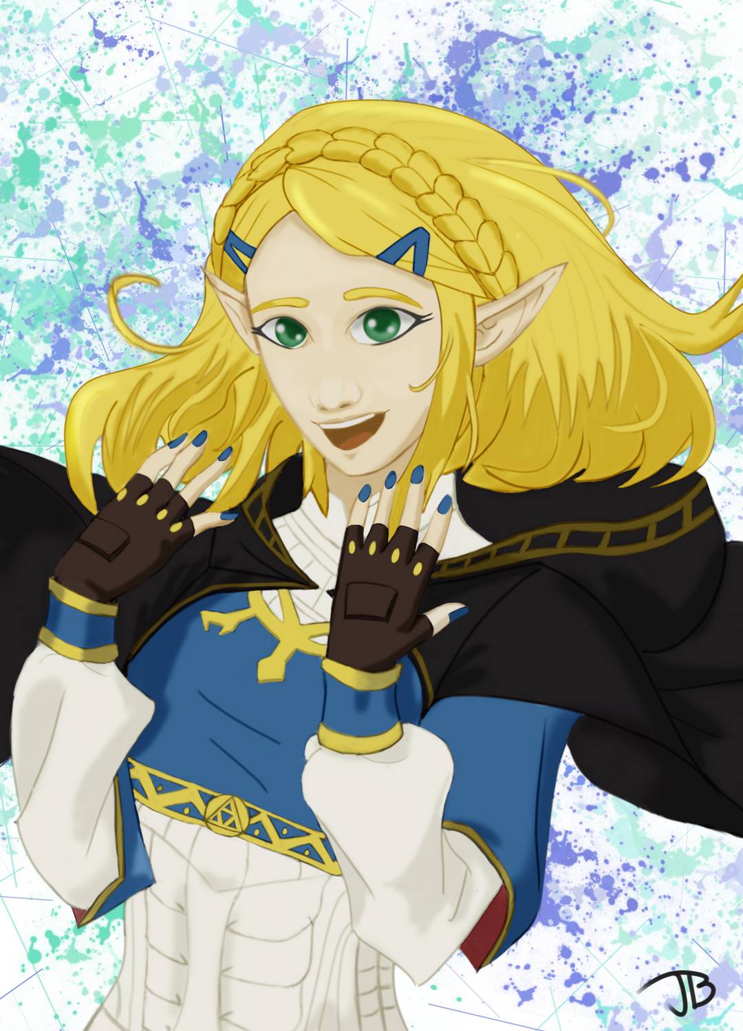 My 2nd Fan art of Princess Zelda, this time with short hair! Hope you guys like it!