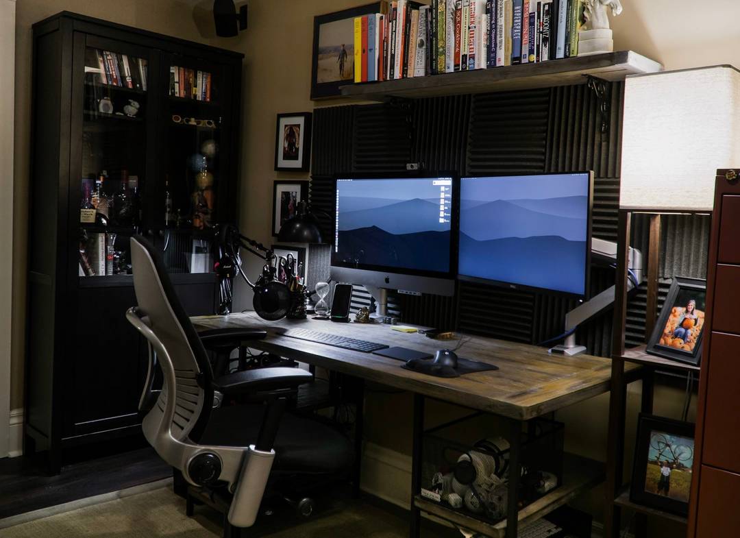 My basement office