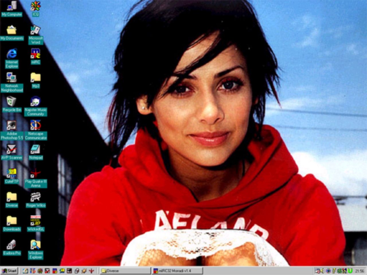 My "beautiful" desktop 13 years ago. (super-low resolution warning)