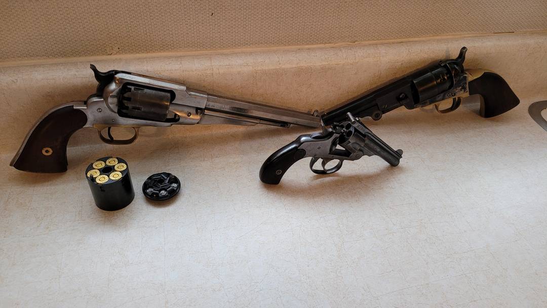 My black powder revolvers. Just started learning how to reload 45 colt with black powder aswell.