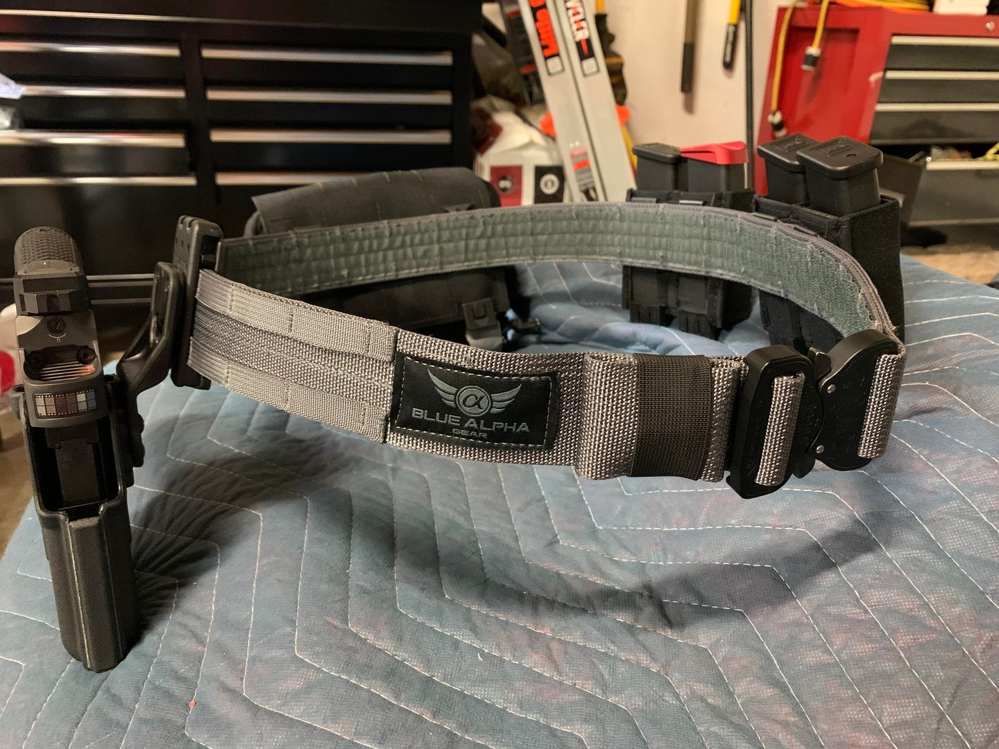 My Blue Alpha Gear Belt rig came just in time for the boogaloo!