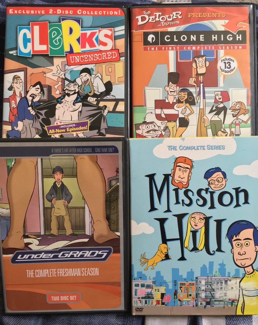 My collection of cancelled adult animation so far
