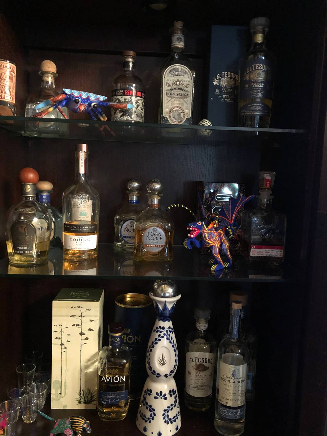 My current collection. Started getting into Tequila a little over a year ago, and this is the result!