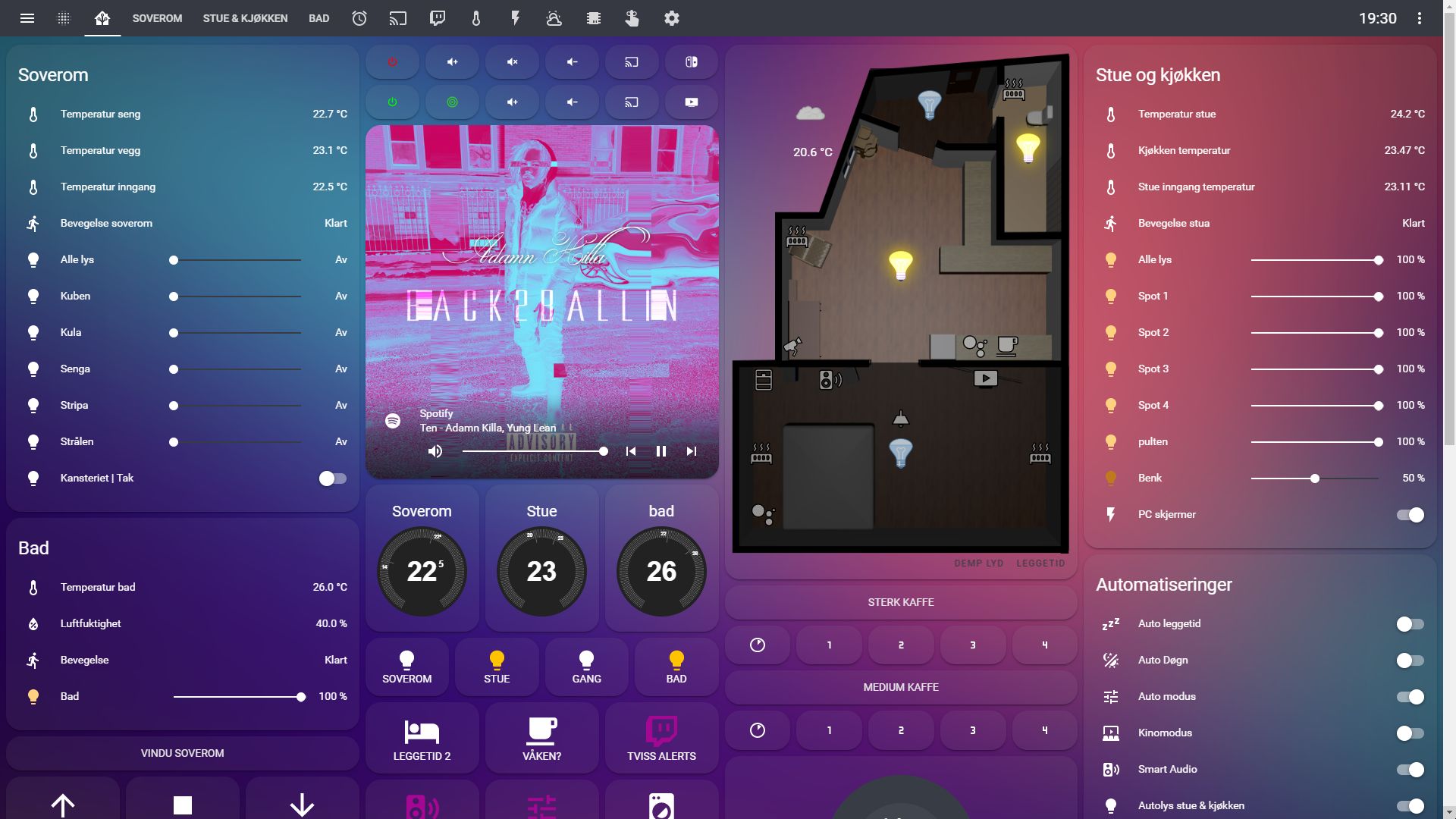 My current lovelace UI. constructive feedback is welcome