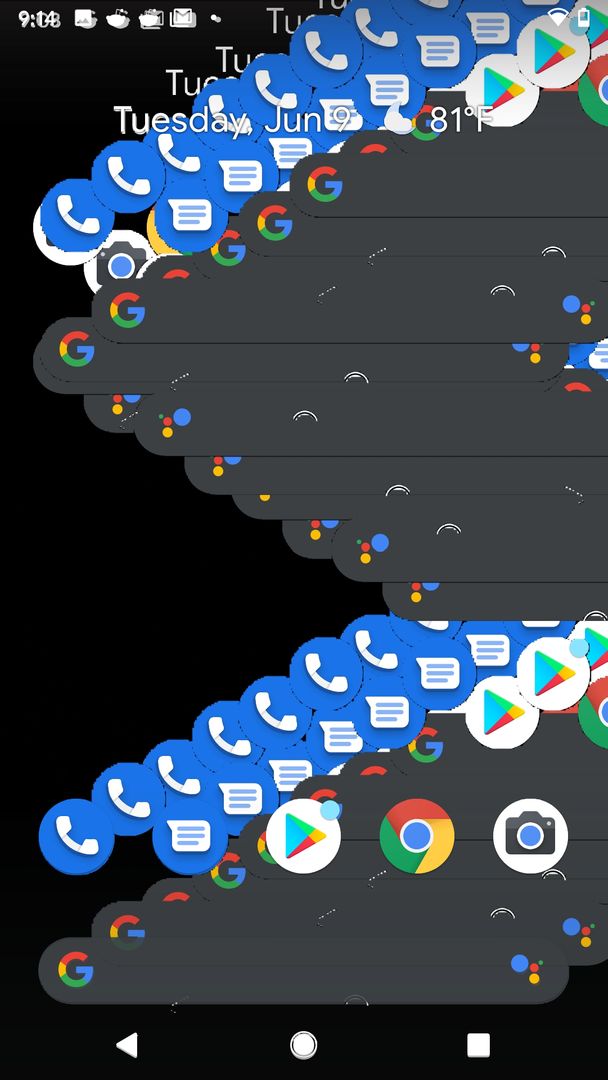My current wallpaper is... Distressing...