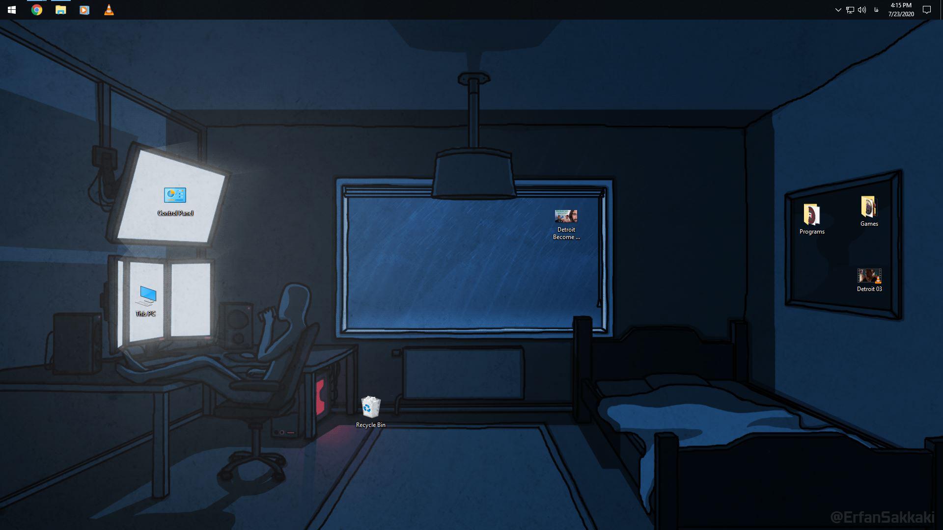 My desktop as a Youtuber (Wallpaper Engine is Fabulous)