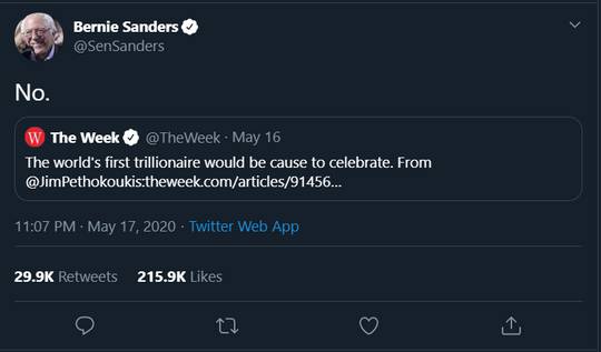 My favourite bernie tweet so far