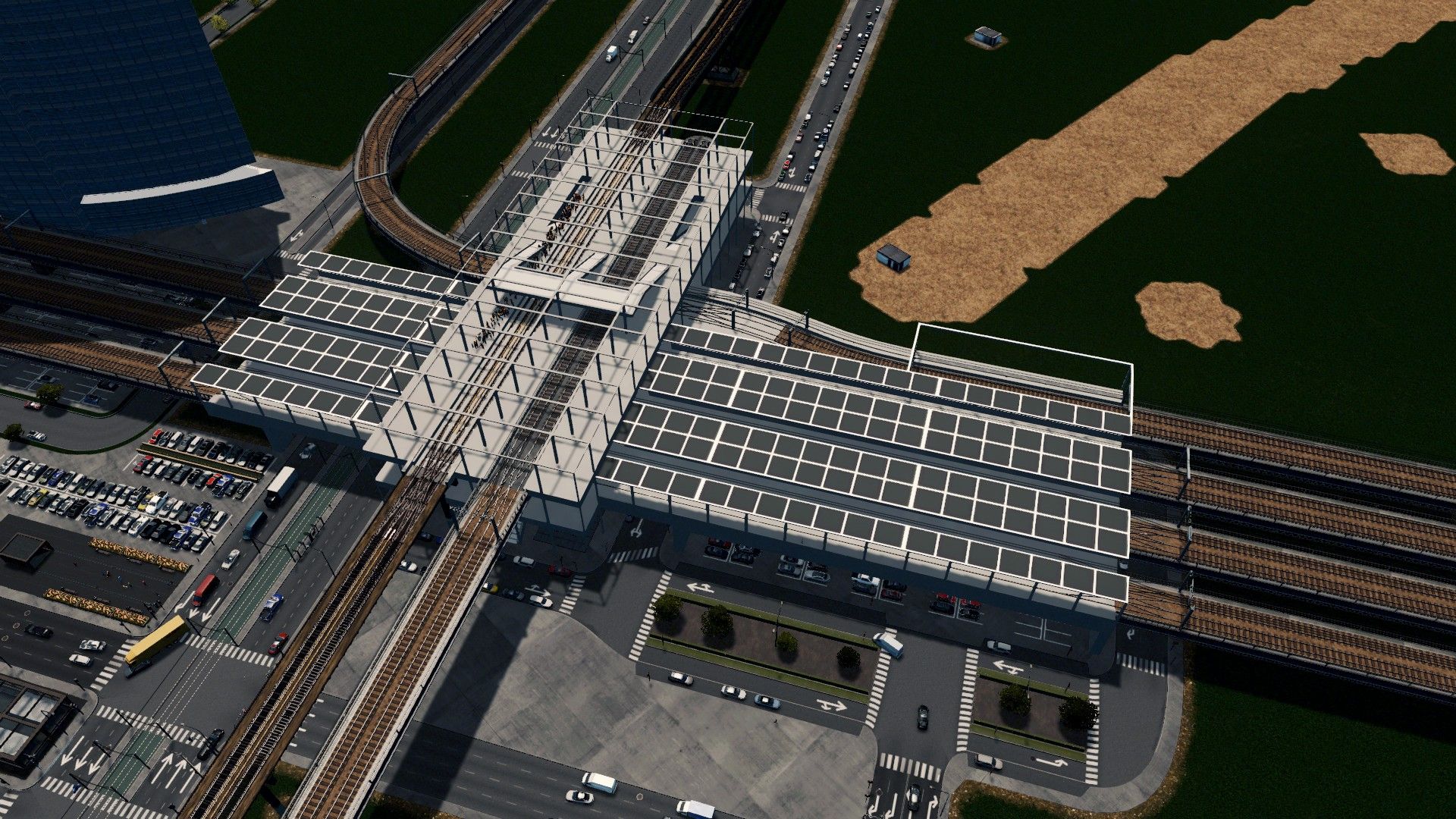 My first custom asset - a multi level train hub. Do you like it ...