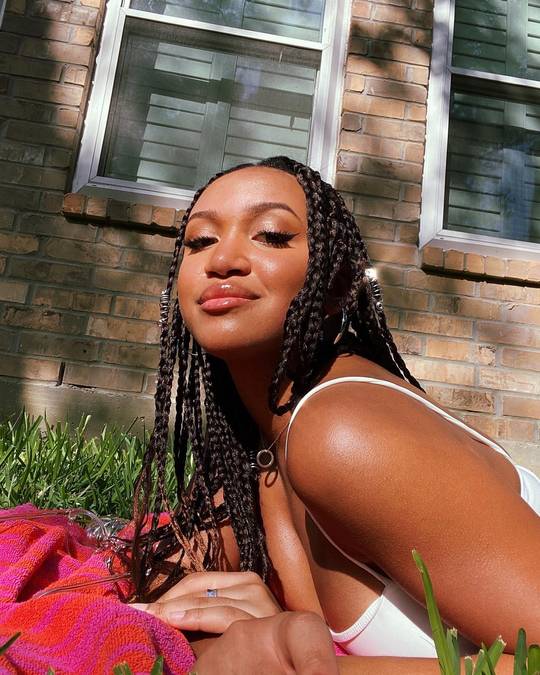 My first time ever wearing braids and i love them. Done by my mom and I so they’re not great but i love the look