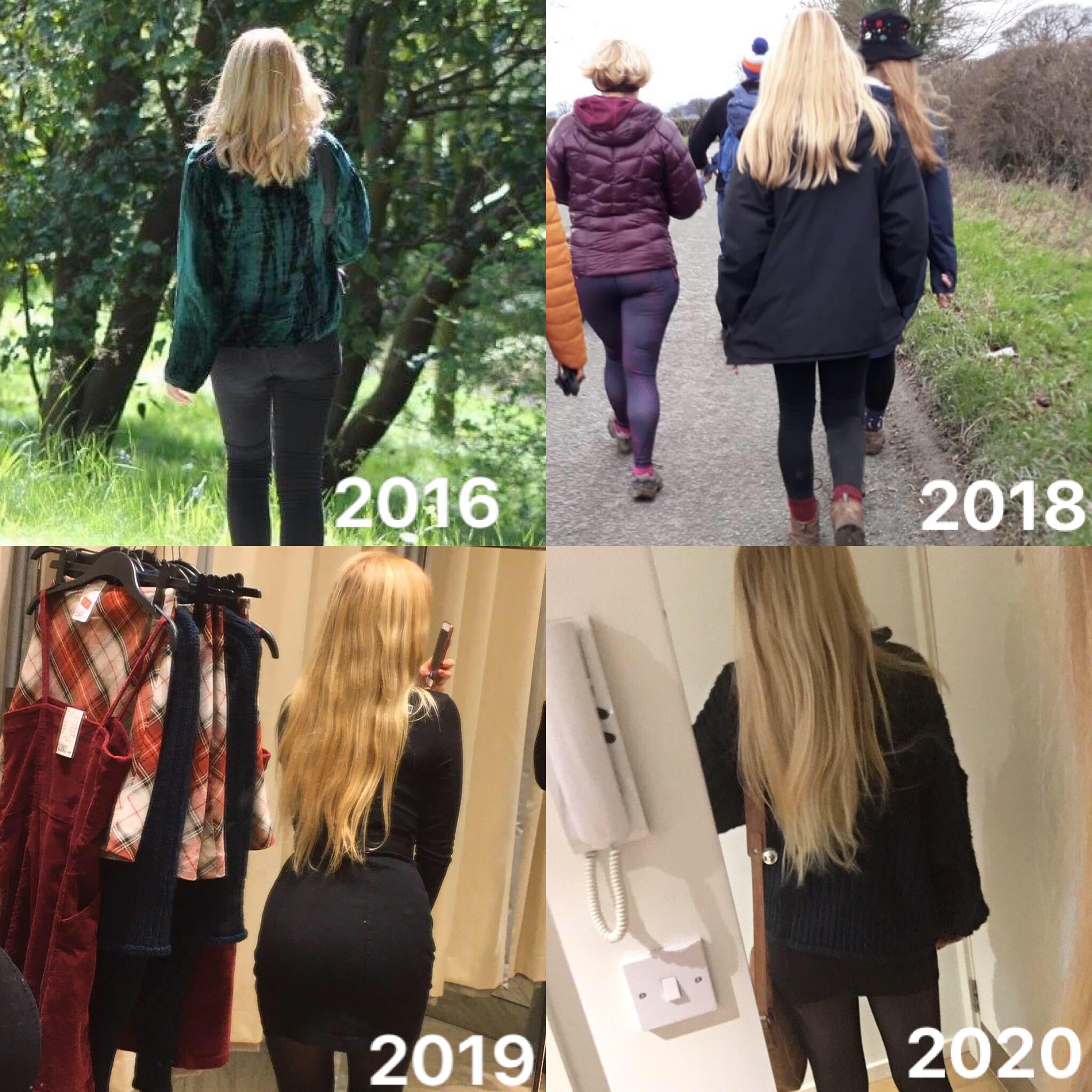 My four-year hair growth progress 🧝🏻‍♀️ (was pretty split by the end of ...