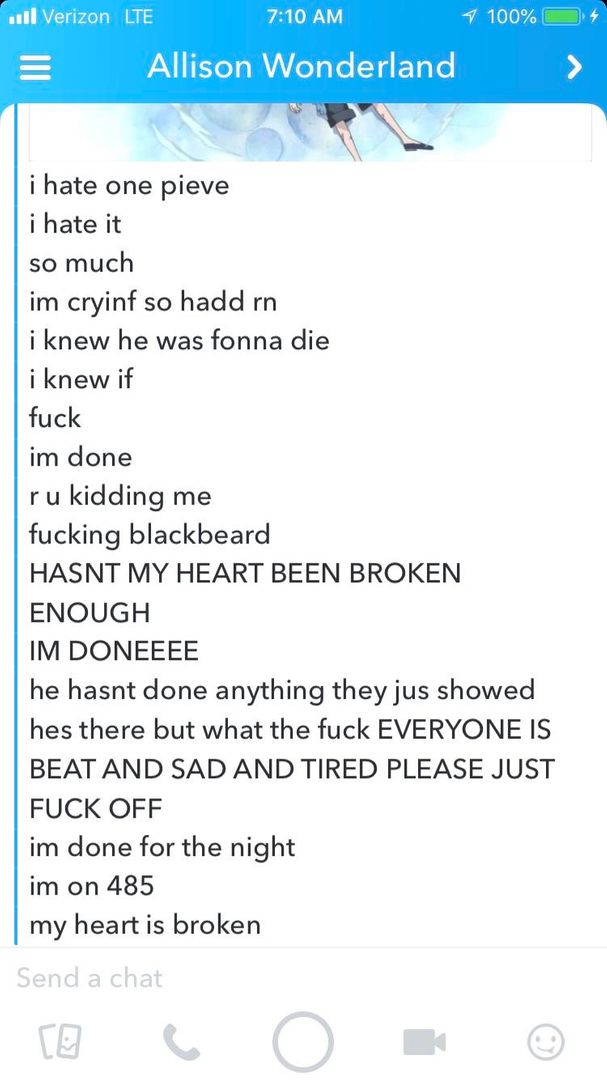 My Gf got to the end of Marineford...