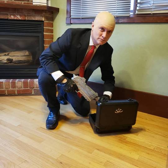 My Hitman costume for the Halloween costume event tonight...