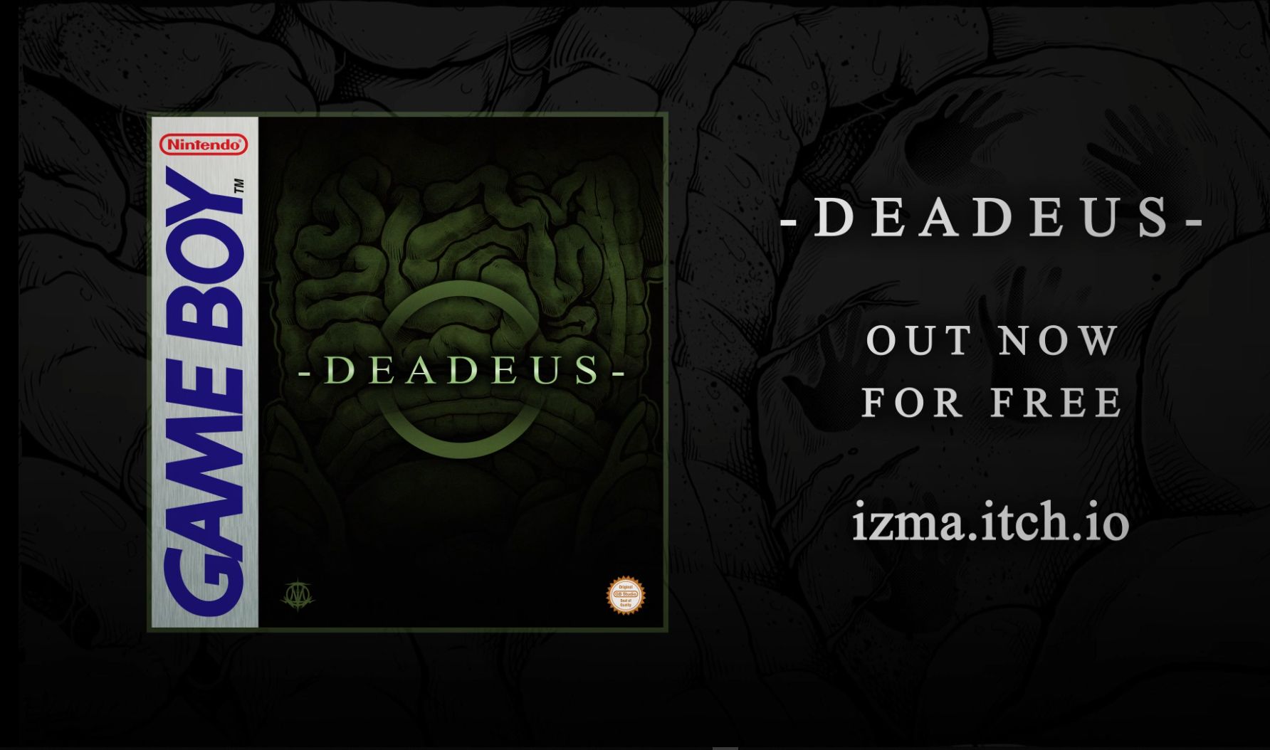 My horror game for the original Gameboy, Deadeus, is out now! Check it ...