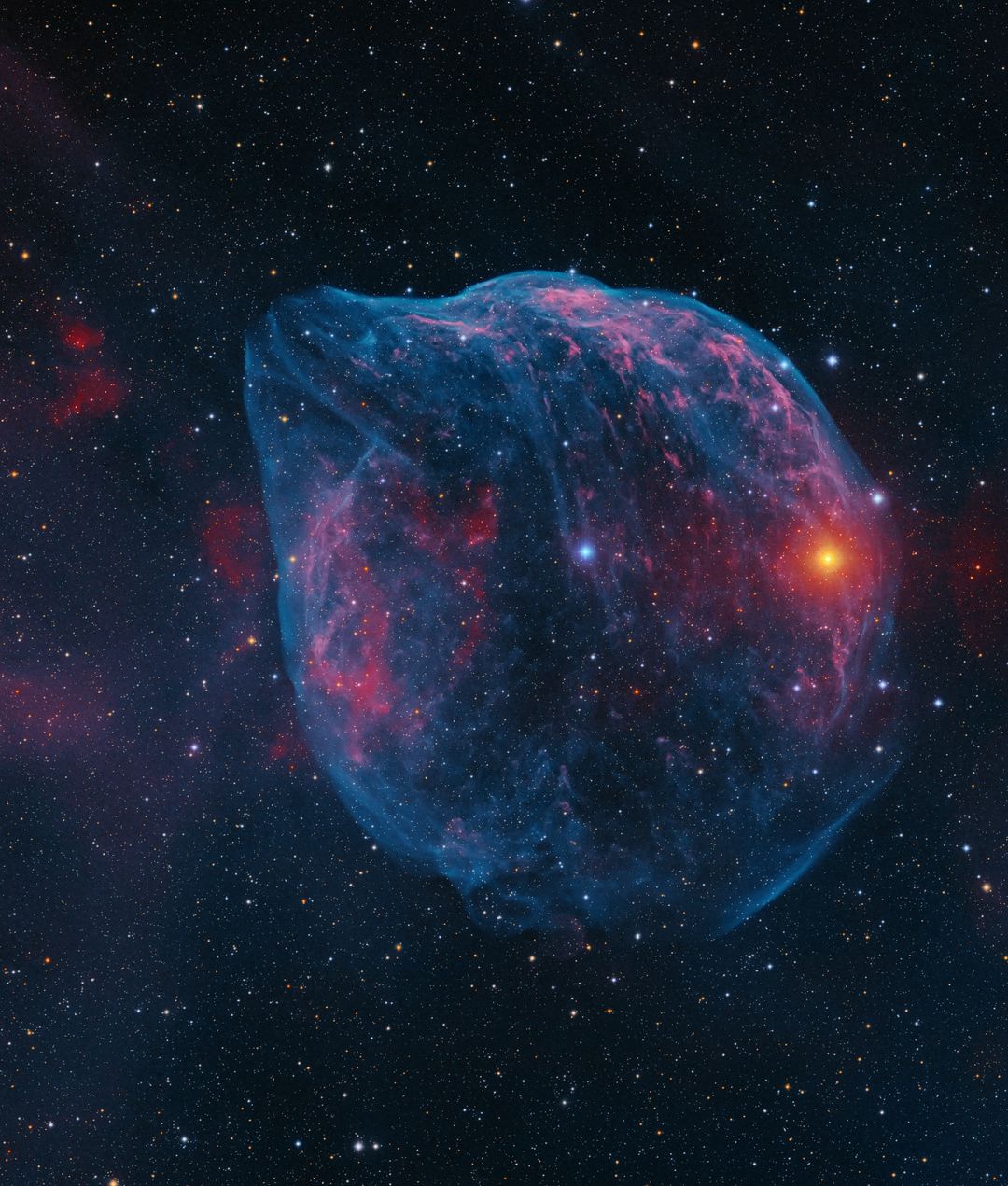 My image of the Dolphin Nebula - a nebula formed by a star that is about to go ka-boom