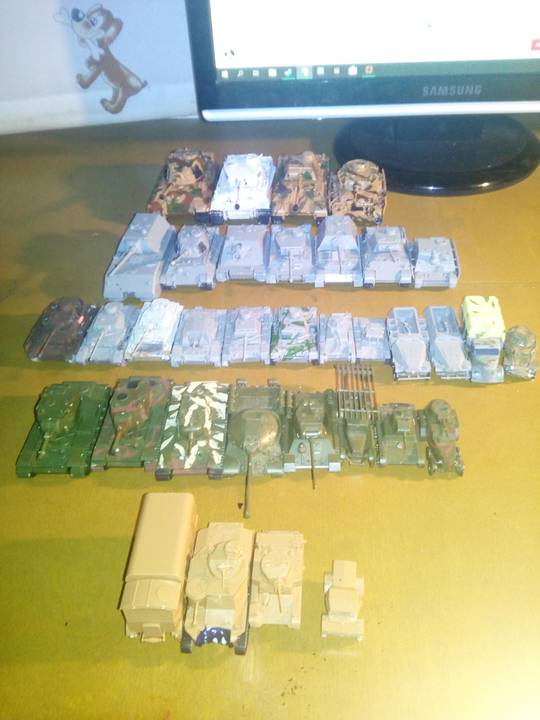 My little model kit tank collection