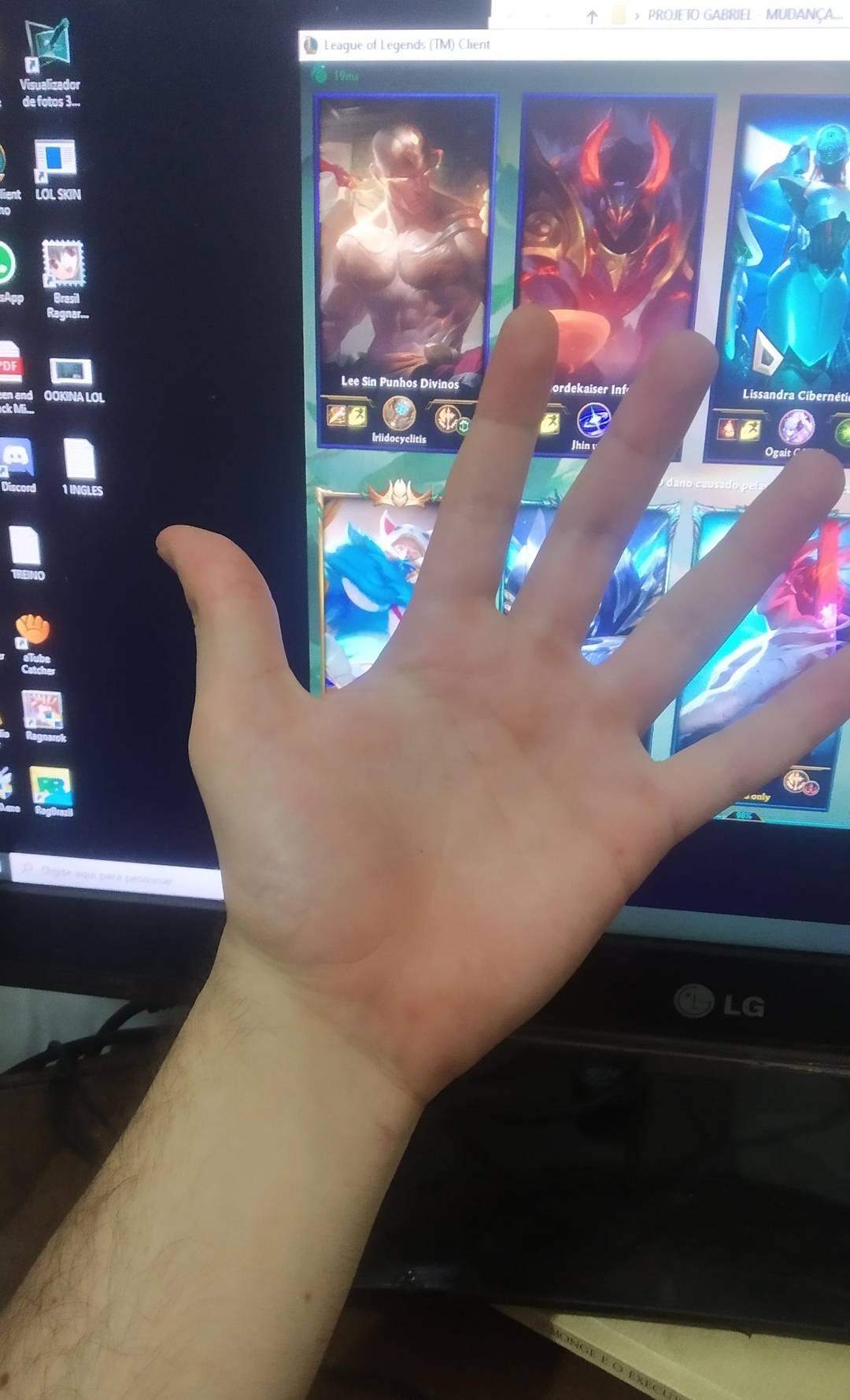 My lol hand