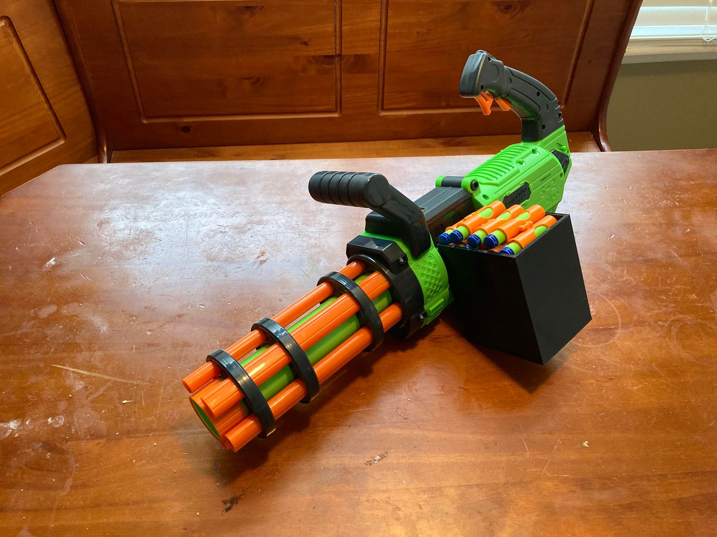 My Mini Minigun with Custom Box Magazine