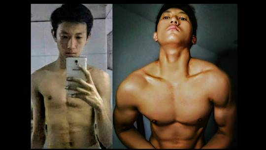 MY NATURAL 2 YEAR BODY #TRANSFORMATION-Skinny To Muscle -(#MOTIVATION)